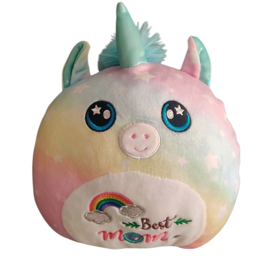 Squishmallow Mothers Day Rainbow Unicorn & Stars Squish Plush Stuffed Animal‎